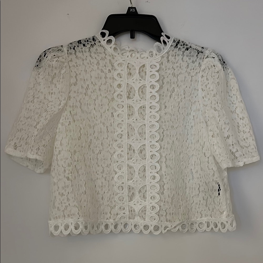 Elegant White Lace Top